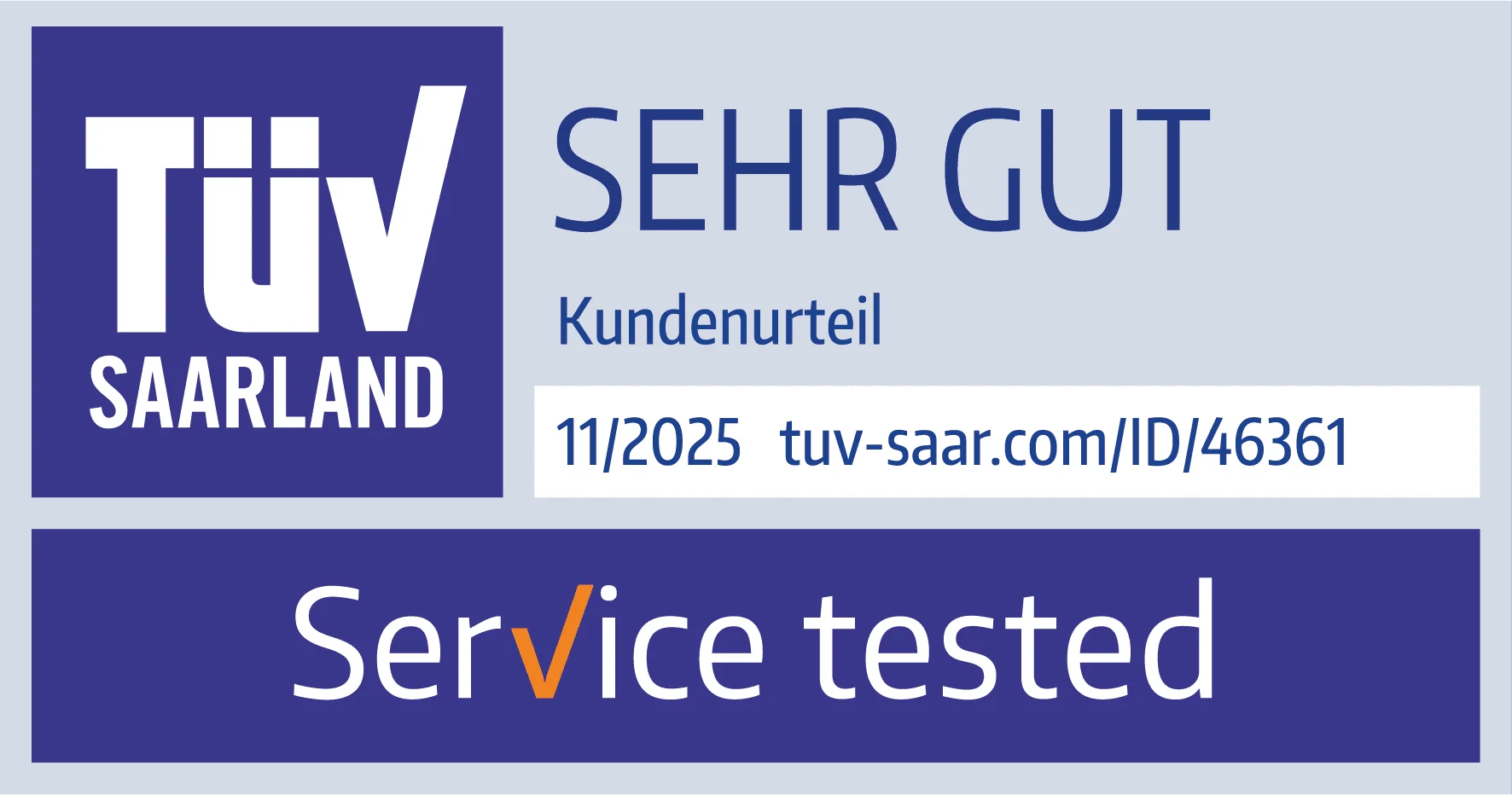 TÜV Siegel 2025