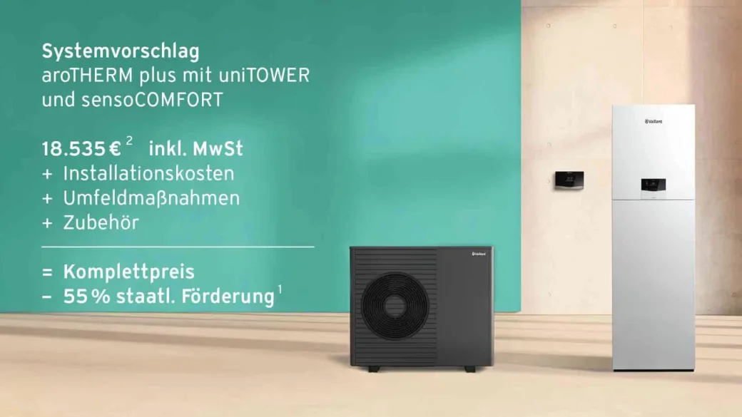 Schaubild Kosten einer Wärmepumpe